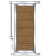 Large Solid Feed Door - Galvanized